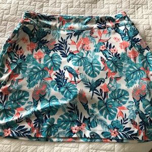 Coral Bay Golf Petite Skort Turquoise Orange